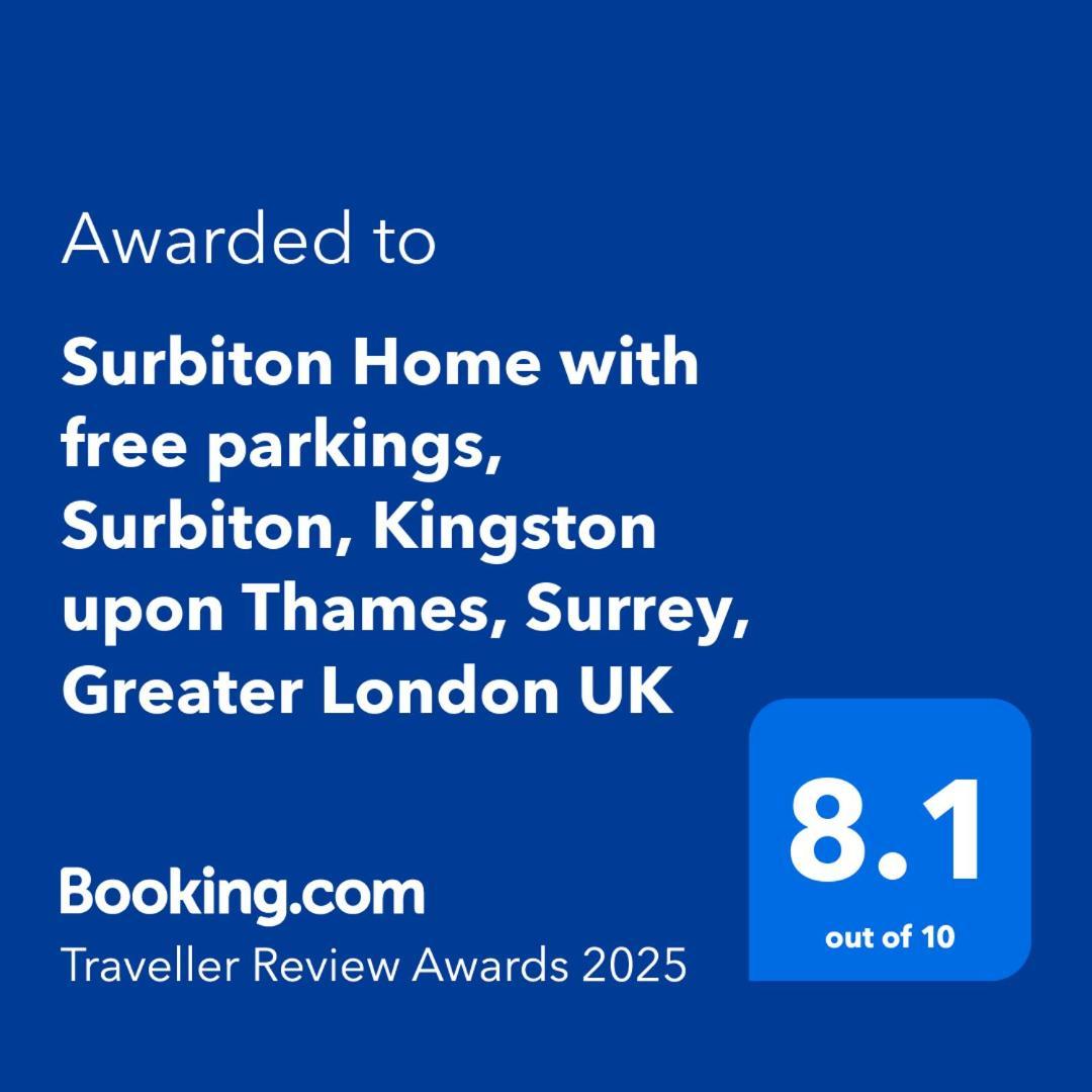 Surbiton Home With Free Parkings, Surbiton, Kingston Upon Thames, Surrey, Greater London Uk Bagian luar foto